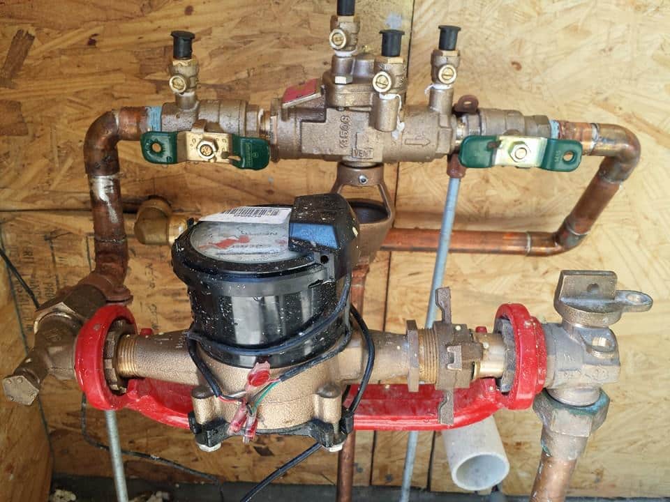 Plumber Raytown MO-Install of a backflow preventer and meter hook-up-JTP